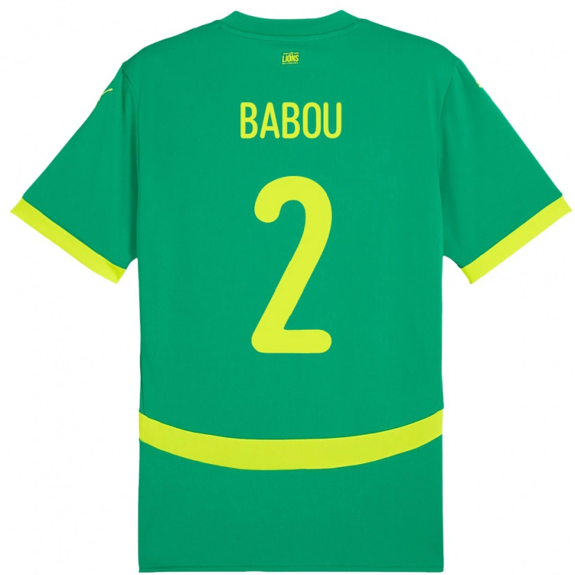 Danxen Herren Senegal Marieme Babou #2 Grün Auswärtstrikot Trikot 24-26 T-Shirt Schweiz