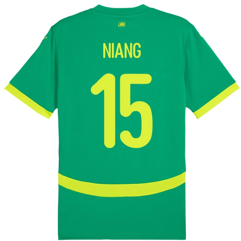 Danxen Herren Senegal Jeanne Niang #15 Grün Auswärtstrikot Trikot 24-26 T-Shirt Schweiz