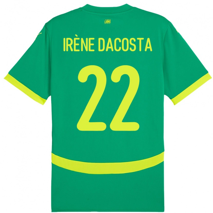 Danxen Herren Senegal Gladys Irene Dacosta #22 Grün Auswärtstrikot Trikot 24-26 T-Shirt Schweiz