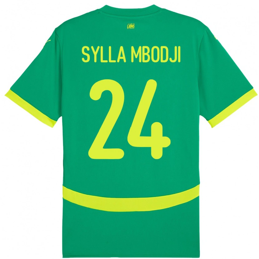 Danxen Herren Senegal Coumba Sylla Mbodji #24 Grün Auswärtstrikot Trikot 24-26 T-Shirt Schweiz