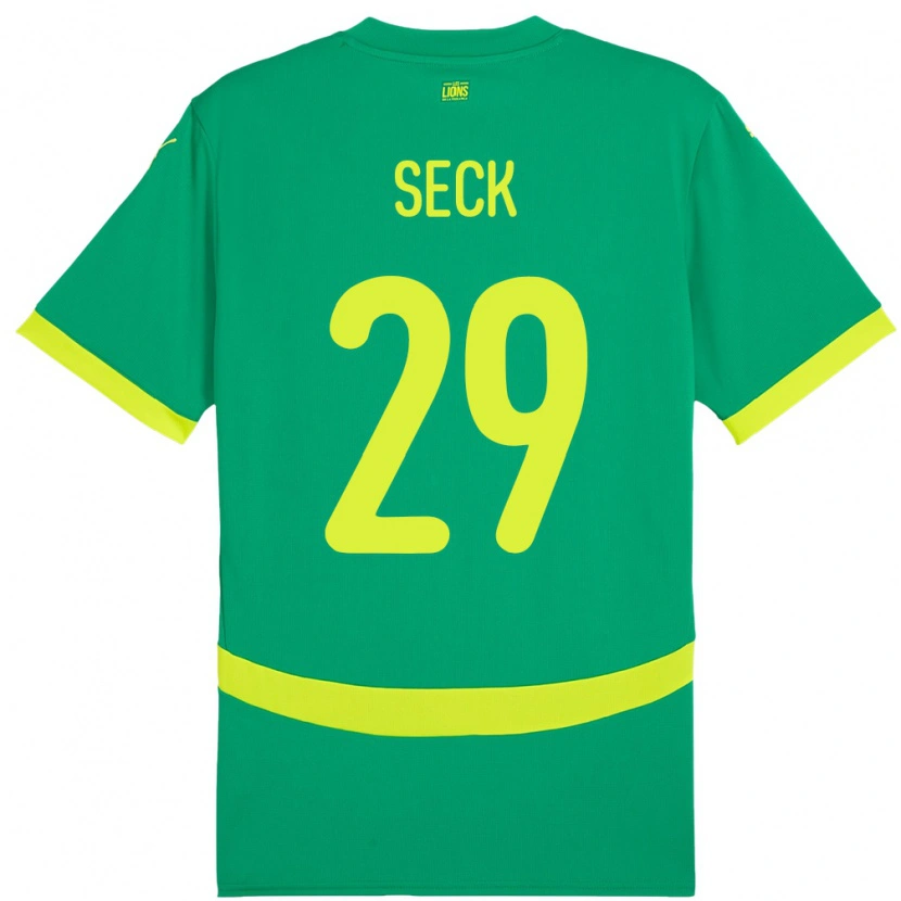 Danxen Herren Senegal Demba Seck #29 Grün Auswärtstrikot Trikot 24-26 T-Shirt Schweiz