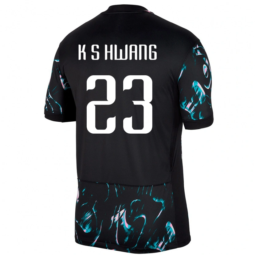 Danxen Herren Südkorea Seok-Ki Hwang #23 Schwarz Auswärtstrikot Trikot 24-26 T-Shirt Schweiz
