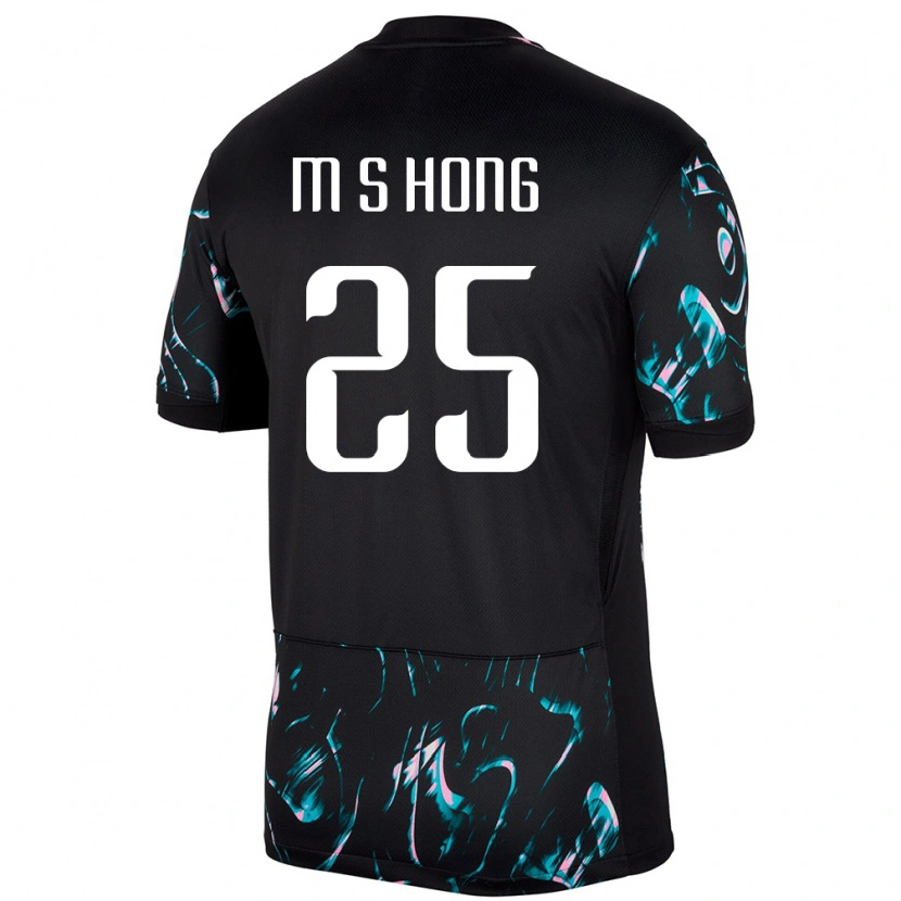 Danxen Herren Südkorea Sung-Min Hong #25 Schwarz Auswärtstrikot Trikot 24-26 T-Shirt Schweiz