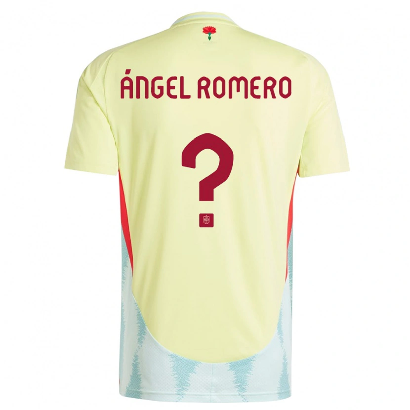 Danxen Herren Spanien Miguel Ángel Romero #0 Gelb Auswärtstrikot Trikot 24-26 T-Shirt Schweiz