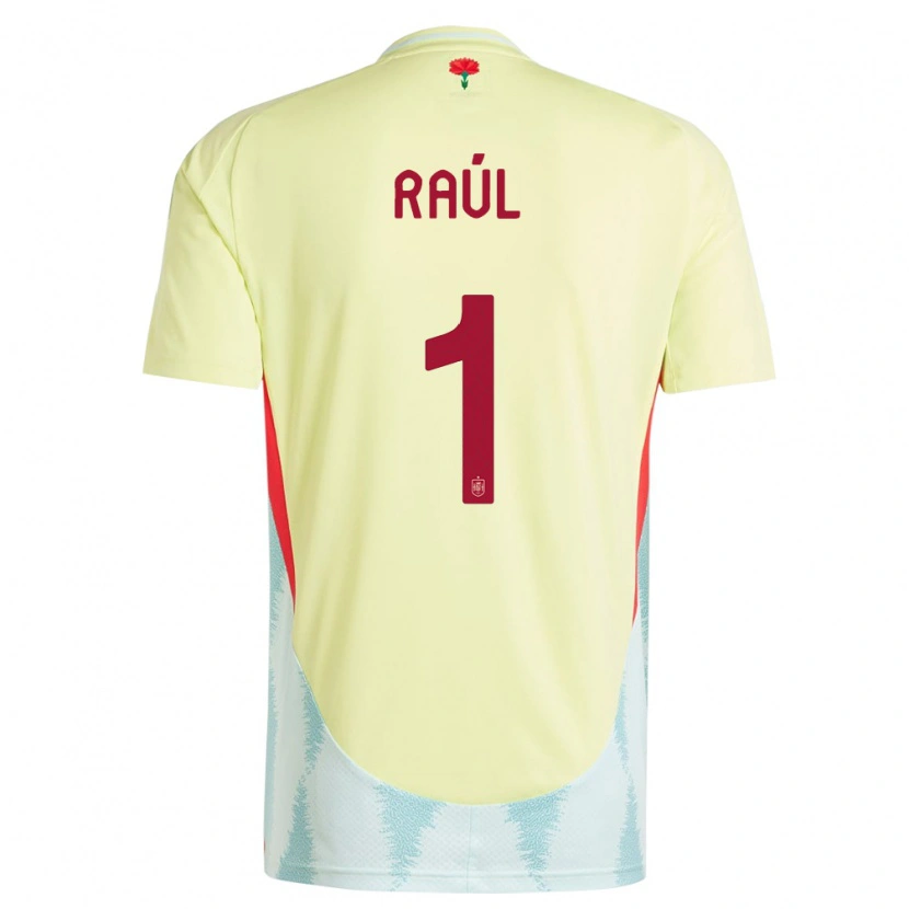 Danxen Herren Spanien Raúl Jiménez #1 Gelb Auswärtstrikot Trikot 24-26 T-Shirt Schweiz