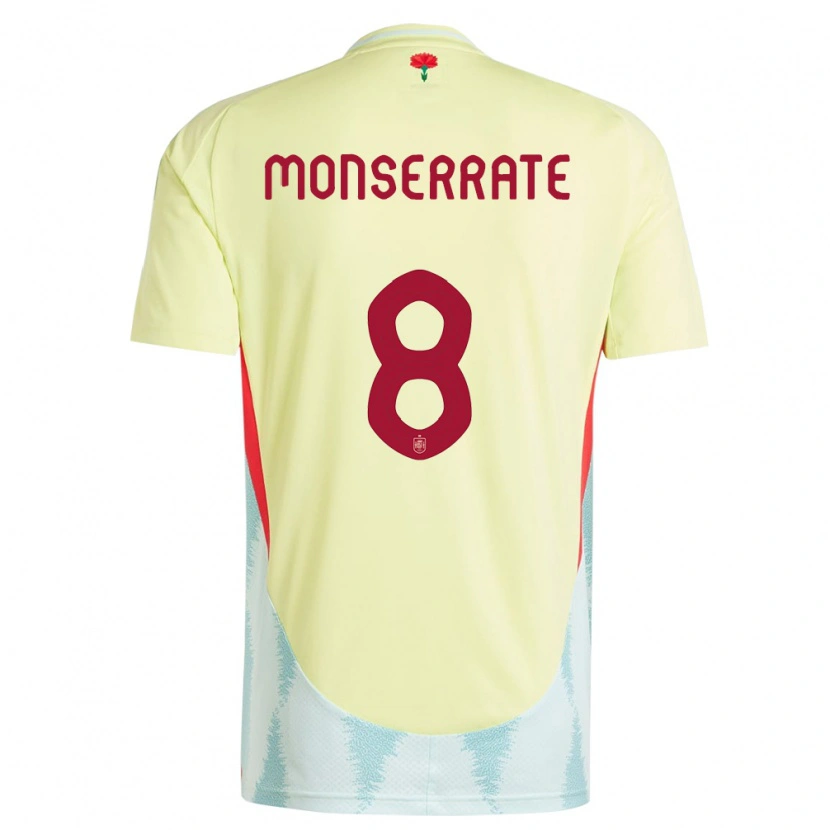 Danxen Herren Spanien Jano Monserrate #8 Gelb Auswärtstrikot Trikot 24-26 T-Shirt Schweiz