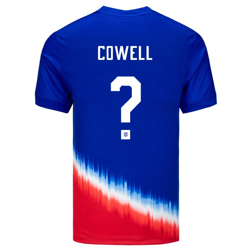 Danxen Herren Vereinigte Staaten Chance Cowell #0 Blau Auswärtstrikot Trikot 24-26 T-Shirt Schweiz