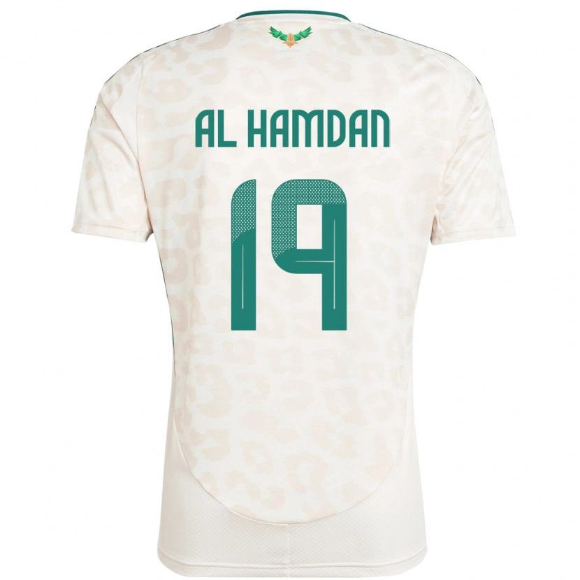 Danxen Herren Saudi-Arabien Abdullah Al-Hamdan #19 Weiß Auswärtstrikot Trikot 24-26 T-Shirt Schweiz