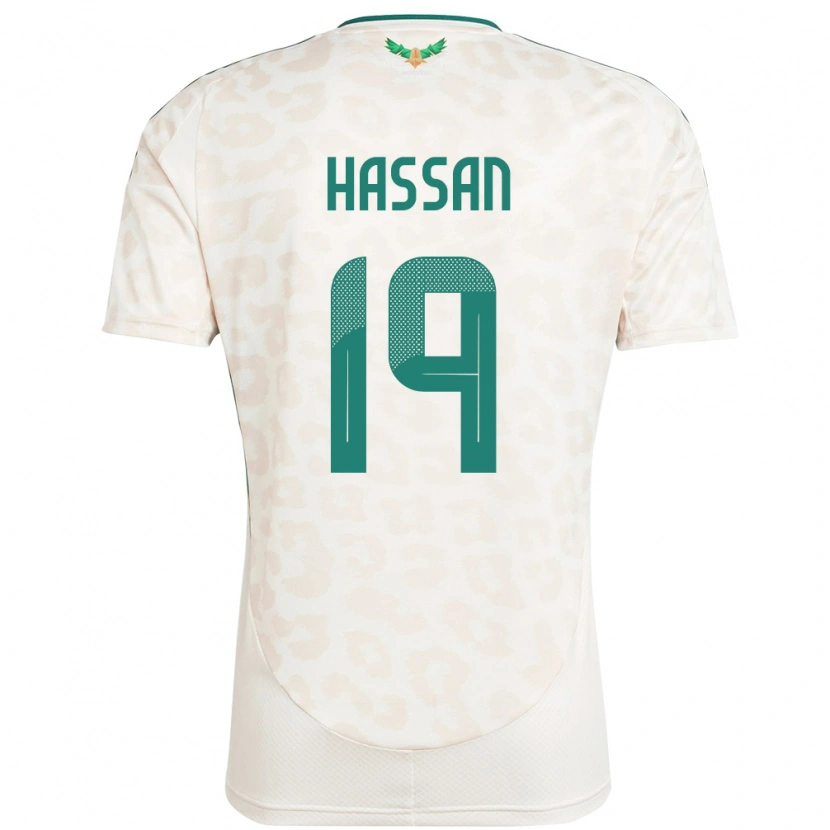 Danxen Herren Saudi-Arabien Abdulhakim Hassan #19 Weiß Auswärtstrikot Trikot 24-26 T-Shirt Schweiz