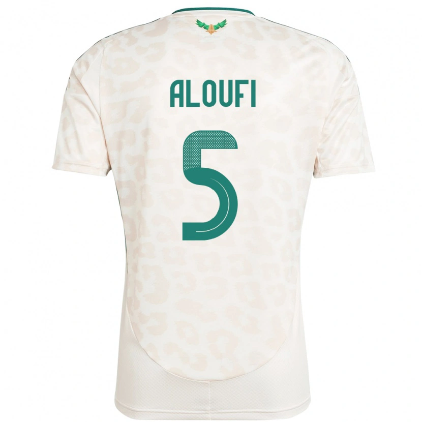 Danxen Herren Saudi-Arabien Mohammed Aloufi #5 Weiß Auswärtstrikot Trikot 24-26 T-Shirt Schweiz