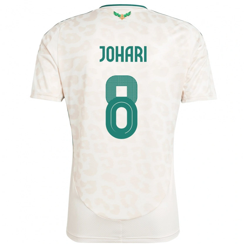 Danxen Herren Saudi-Arabien Layan Johari #8 Weiß Auswärtstrikot Trikot 24-26 T-Shirt Schweiz
