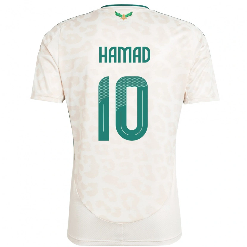 Danxen Herren Saudi-Arabien Sarah Hamad #10 Weiß Auswärtstrikot Trikot 24-26 T-Shirt Schweiz