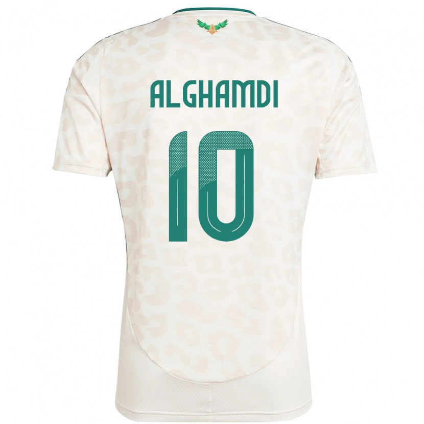Danxen Herren Saudi-Arabien Ahmad Alghamdi #10 Weiß Auswärtstrikot Trikot 24-26 T-Shirt Schweiz