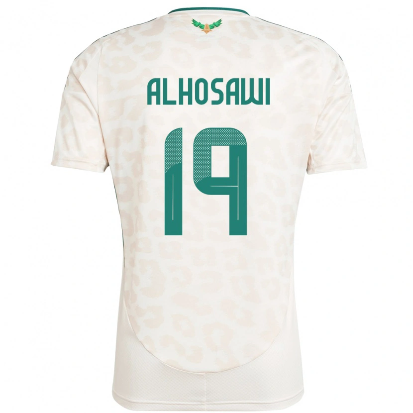 Danxen Herren Saudi-Arabien Zakrei Alhosawi #19 Weiß Auswärtstrikot Trikot 24-26 T-Shirt Schweiz