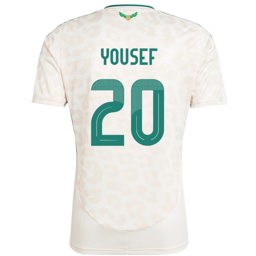 Danxen Herren Saudi-Arabien Fares Yousef #20 Weiß Auswärtstrikot Trikot 24-26 T-Shirt Schweiz