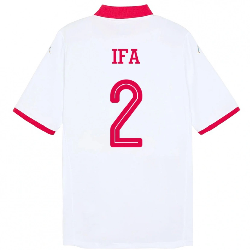 Danxen Herren Tunesien Bilel Ifa #2 Weiß Auswärtstrikot Trikot 24-26 T-Shirt Schweiz