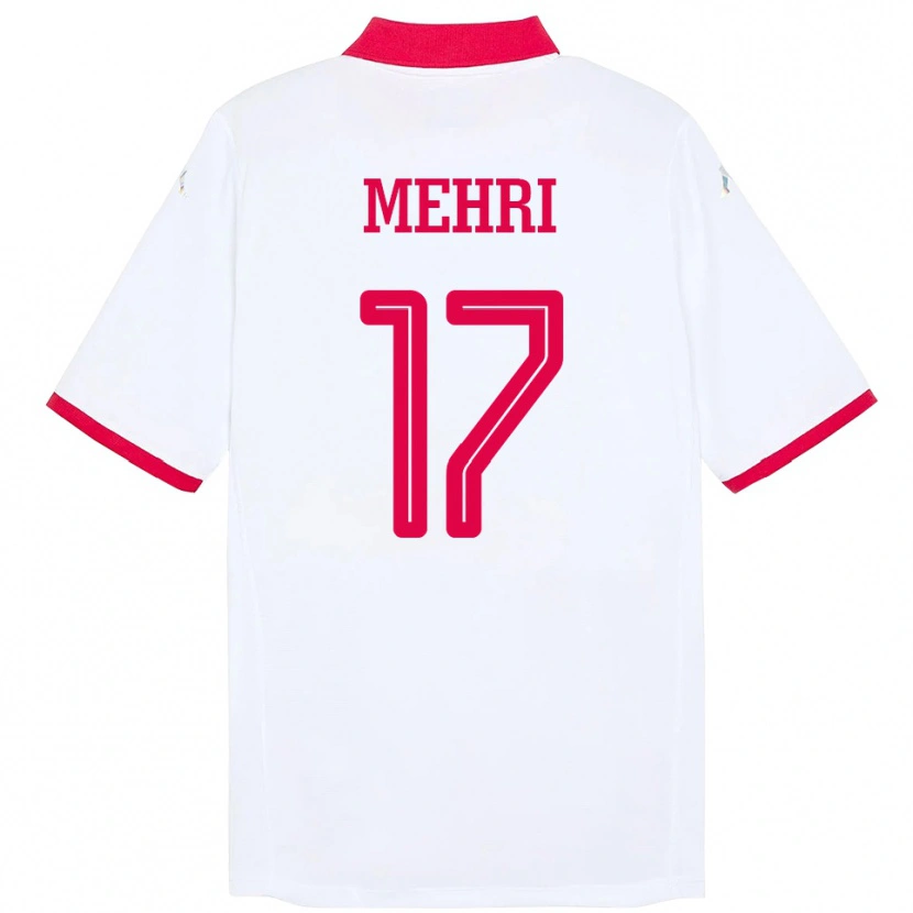 Danxen Herren Tunesien Malek Mehri #17 Weiß Auswärtstrikot Trikot 24-26 T-Shirt Schweiz