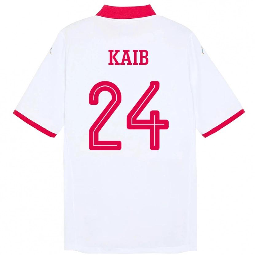 Danxen Herren Tunesien Rami Kaib #24 Weiß Auswärtstrikot Trikot 24-26 T-Shirt Schweiz