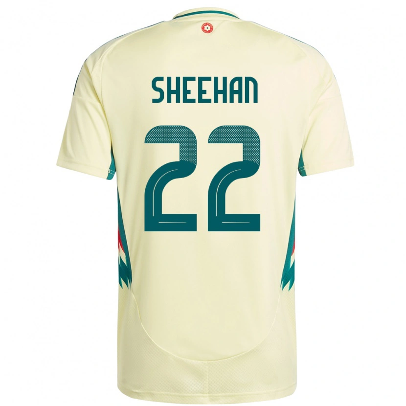 Danxen Herren Wales Josh Sheehan #22 Beige Gelb Auswärtstrikot Trikot 24-26 T-Shirt Schweiz