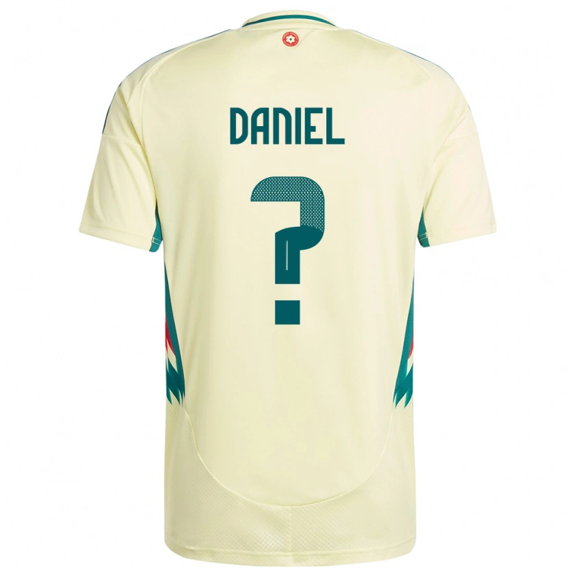 Danxen Herren Wales Hugo Daniel #0 Beige Gelb Auswärtstrikot Trikot 24-26 T-Shirt Schweiz
