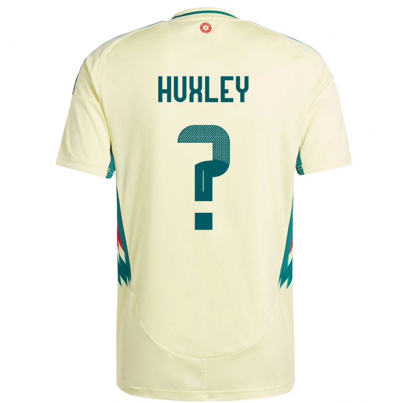 Danxen Herren Wales Leon Huxley #0 Beige Gelb Auswärtstrikot Trikot 24-26 T-Shirt Schweiz