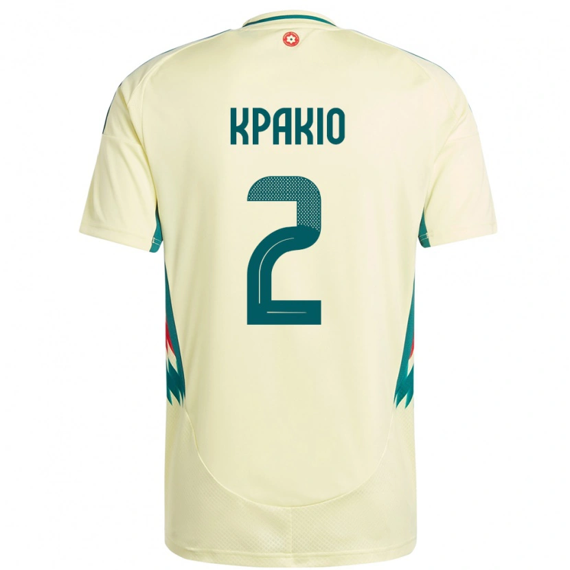 Danxen Herren Wales Ronan Kpakio #2 Beige Gelb Auswärtstrikot Trikot 24-26 T-Shirt Schweiz