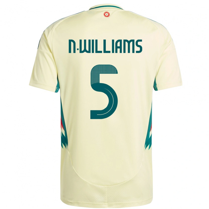 Danxen Herren Wales Noah Williams #5 Beige Gelb Auswärtstrikot Trikot 24-26 T-Shirt Schweiz