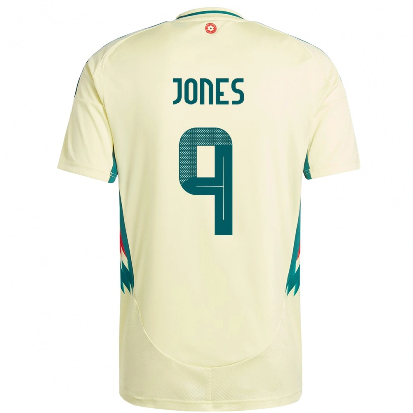 Danxen Herren Wales Sam Jones #9 Beige Gelb Auswärtstrikot Trikot 24-26 T-Shirt Schweiz