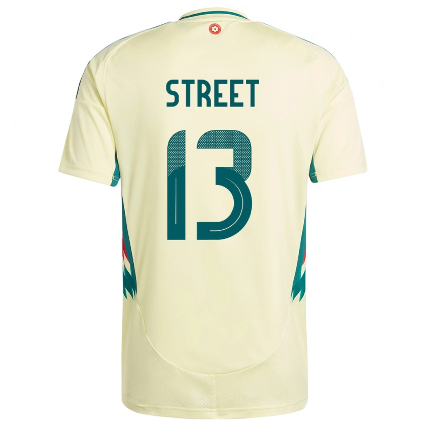 Danxen Herren Wales Charlie Street #13 Beige Gelb Auswärtstrikot Trikot 24-26 T-Shirt Schweiz