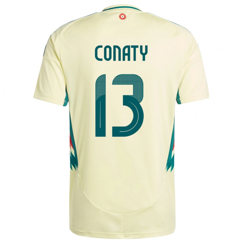 Danxen Herren Wales Keano Conaty #13 Beige Gelb Auswärtstrikot Trikot 24-26 T-Shirt Schweiz