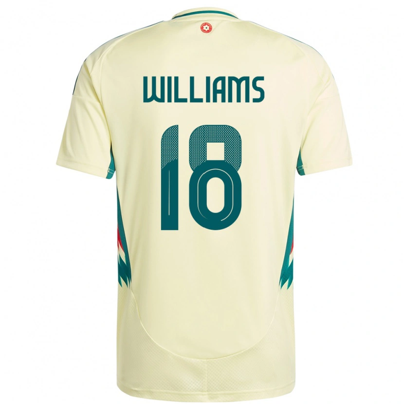Danxen Herren Wales Josh Williams #18 Beige Gelb Auswärtstrikot Trikot 24-26 T-Shirt Schweiz
