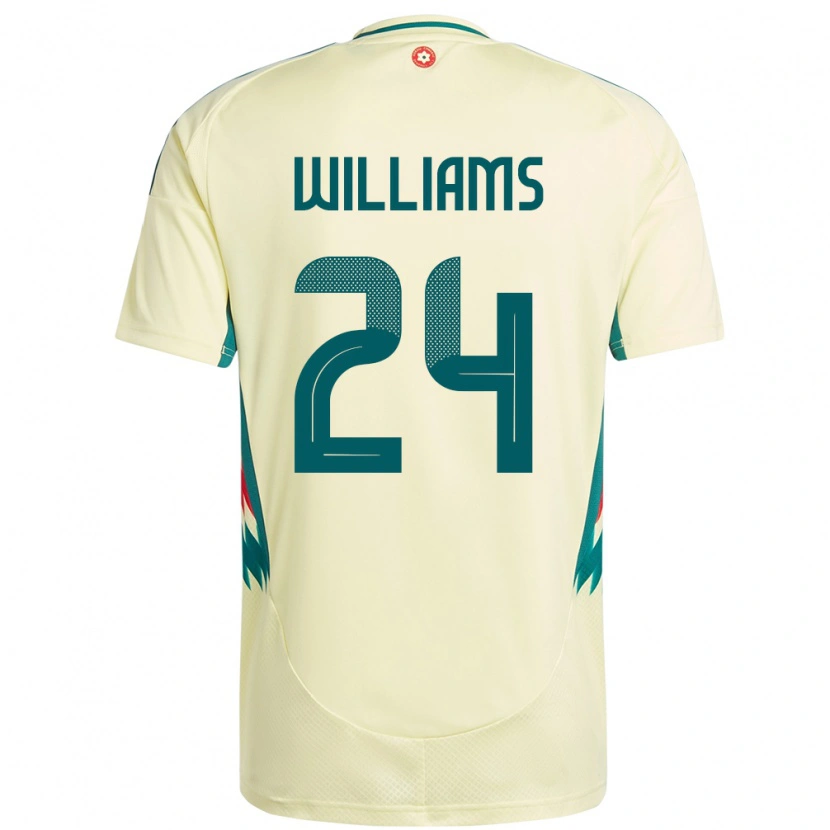 Danxen Herren Wales Alex Williams #24 Beige Gelb Auswärtstrikot Trikot 24-26 T-Shirt Schweiz
