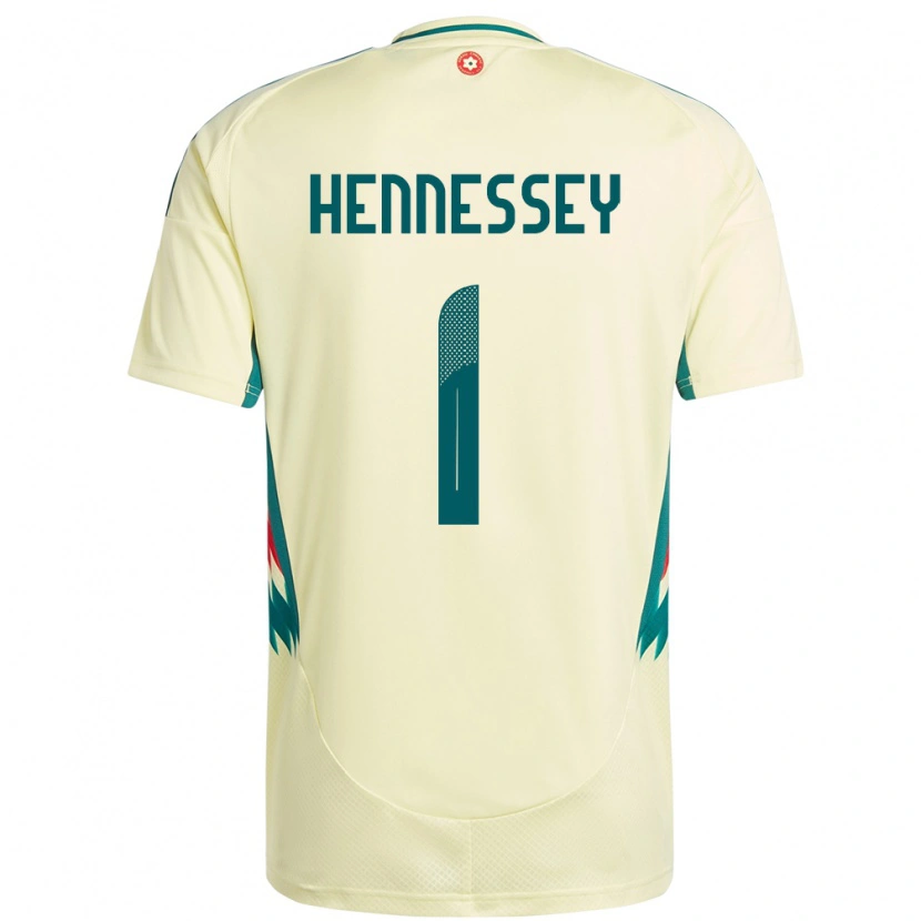 Danxen Herren Wales Wayne Hennessey #1 Beige Gelb Auswärtstrikot Trikot 24-26 T-Shirt Schweiz