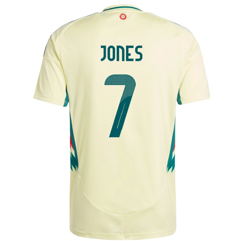 Danxen Herren Wales Emma Jones #7 Beige Gelb Auswärtstrikot Trikot 24-26 T-Shirt Schweiz