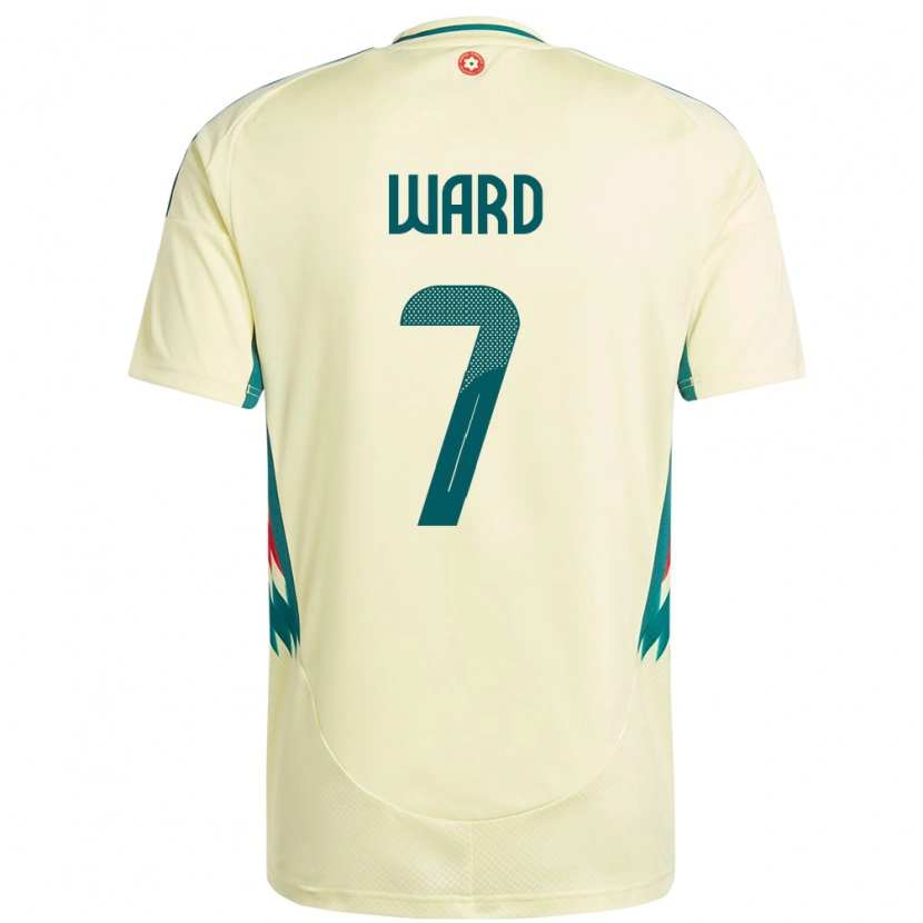 Danxen Herren Wales Helen Ward #7 Beige Gelb Auswärtstrikot Trikot 24-26 T-Shirt Schweiz