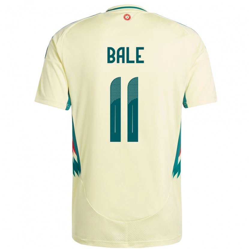 Danxen Herren Wales Gareth Bale #11 Beige Gelb Auswärtstrikot Trikot 24-26 T-Shirt Schweiz