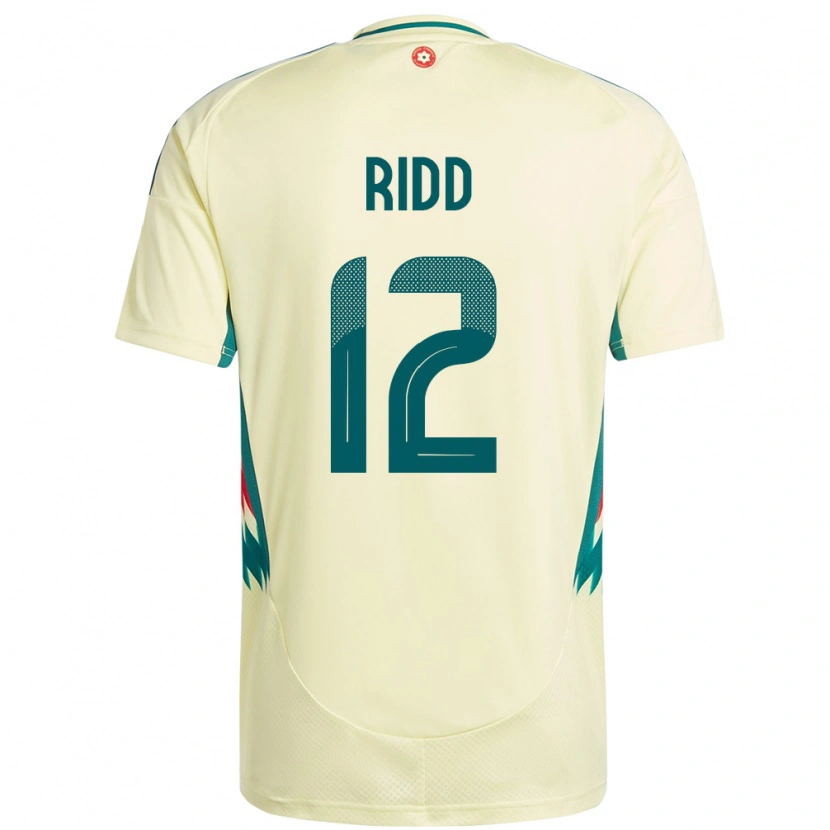 Danxen Herren Wales Lewis Ridd #12 Beige Gelb Auswärtstrikot Trikot 24-26 T-Shirt Schweiz