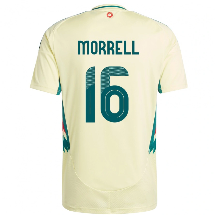 Danxen Herren Wales Joe Morrell #16 Beige Gelb Auswärtstrikot Trikot 24-26 T-Shirt Schweiz