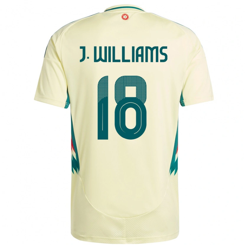 Danxen Herren Wales Jonathan Williams #18 Beige Gelb Auswärtstrikot Trikot 24-26 T-Shirt Schweiz