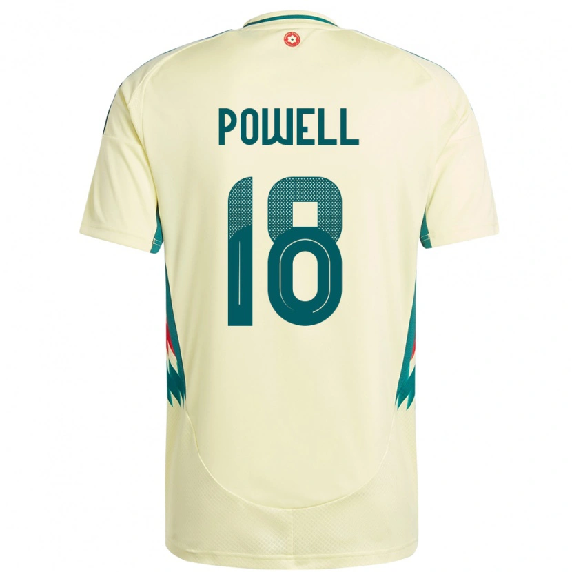 Danxen Herren Wales Ella Powell #18 Beige Gelb Auswärtstrikot Trikot 24-26 T-Shirt Schweiz