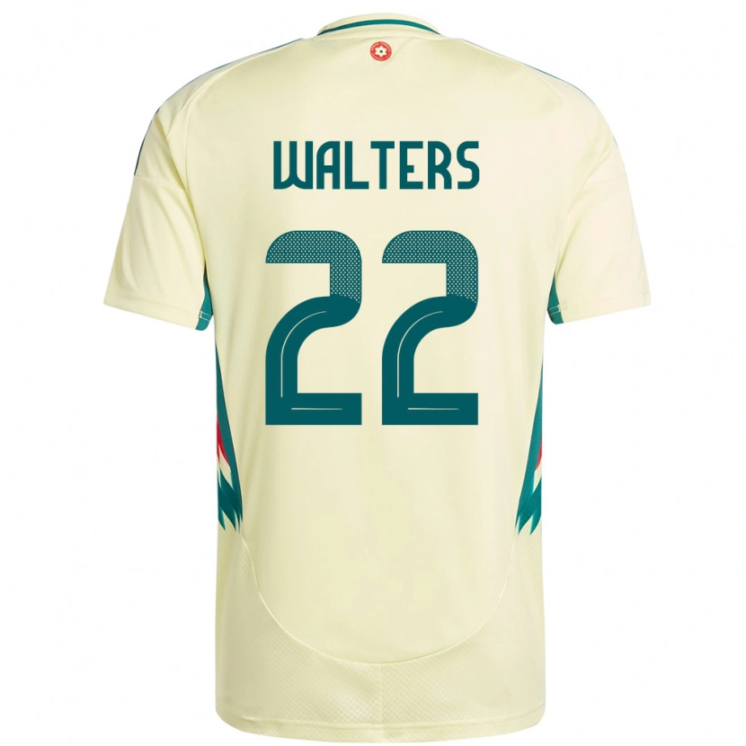 Danxen Herren Wales Georgia Walters #22 Beige Gelb Auswärtstrikot Trikot 24-26 T-Shirt Schweiz
