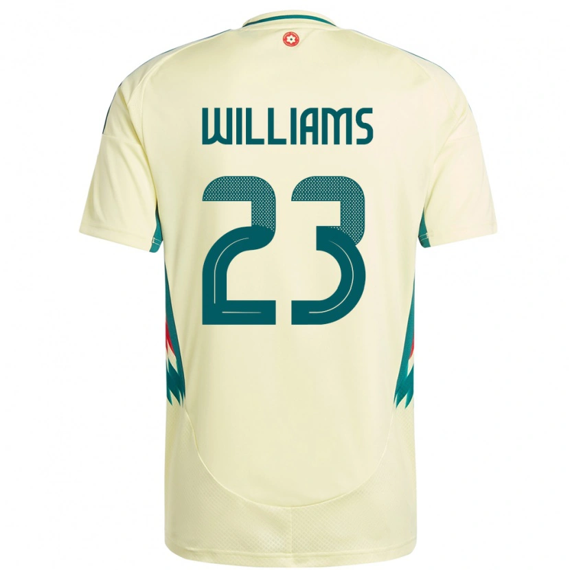Danxen Herren Wales Chloe Williams #23 Beige Gelb Auswärtstrikot Trikot 24-26 T-Shirt Schweiz