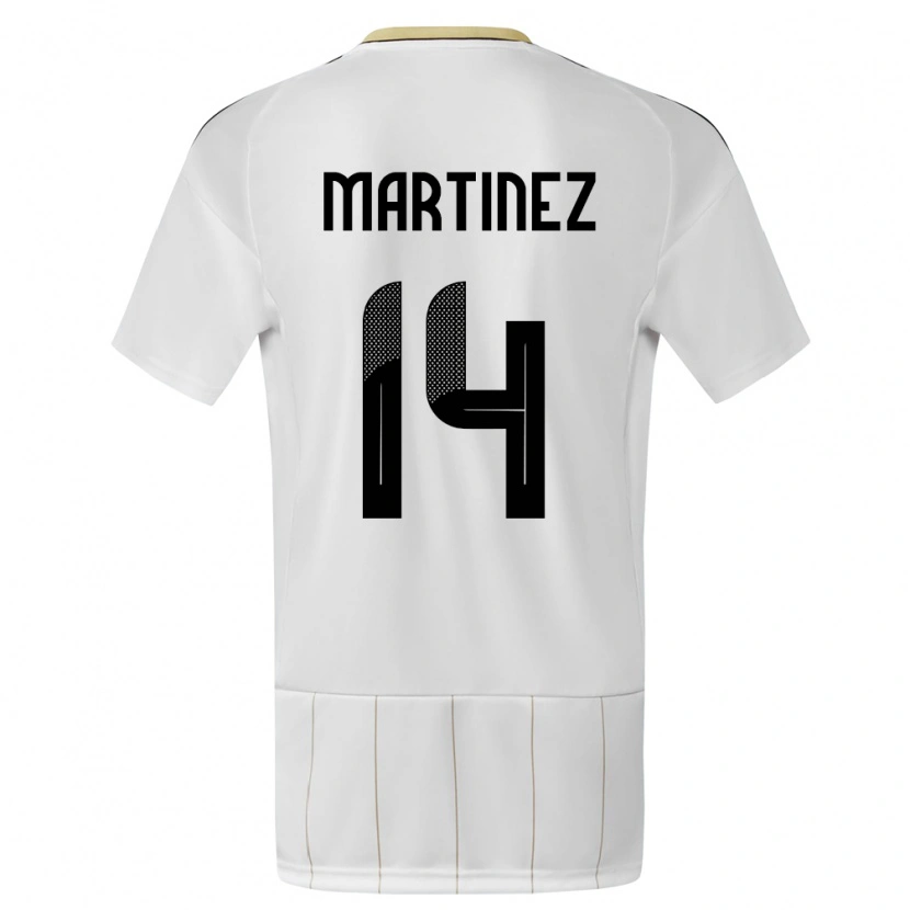 Danxen Herren Costa Rica Alonso Martínez #14 Weiß Auswärtstrikot Trikot 24-26 T-Shirt Schweiz