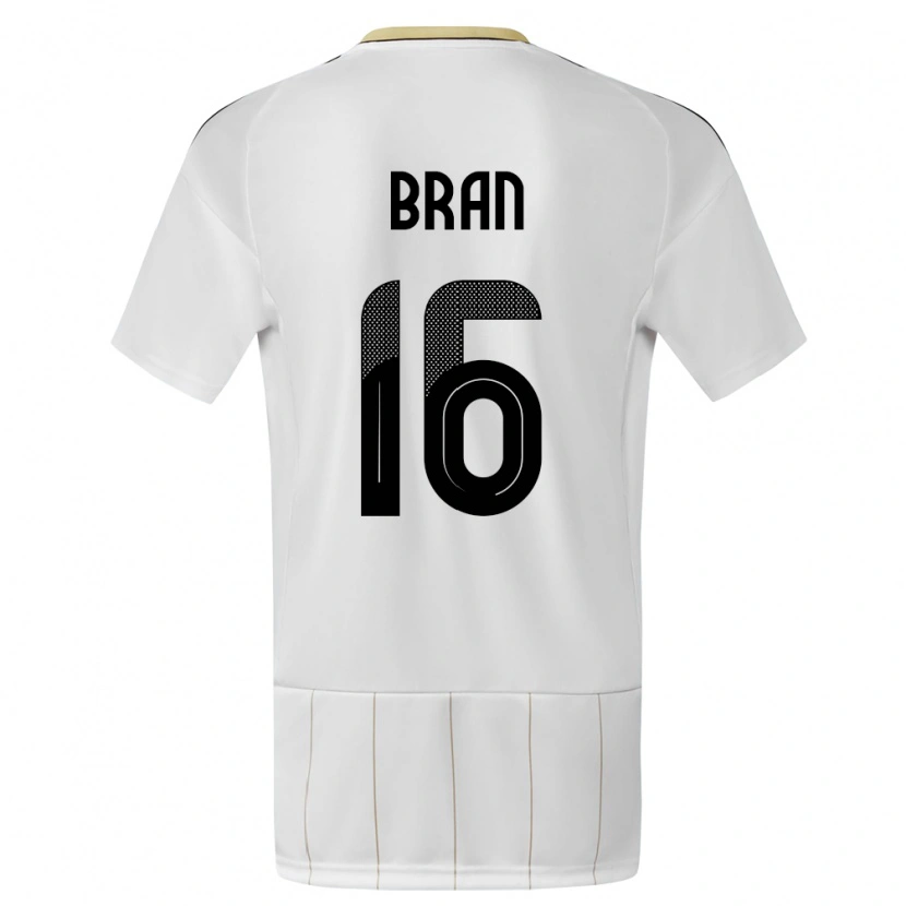 Danxen Herren Costa Rica Alejandro Bran #16 Weiß Auswärtstrikot Trikot 24-26 T-Shirt Schweiz