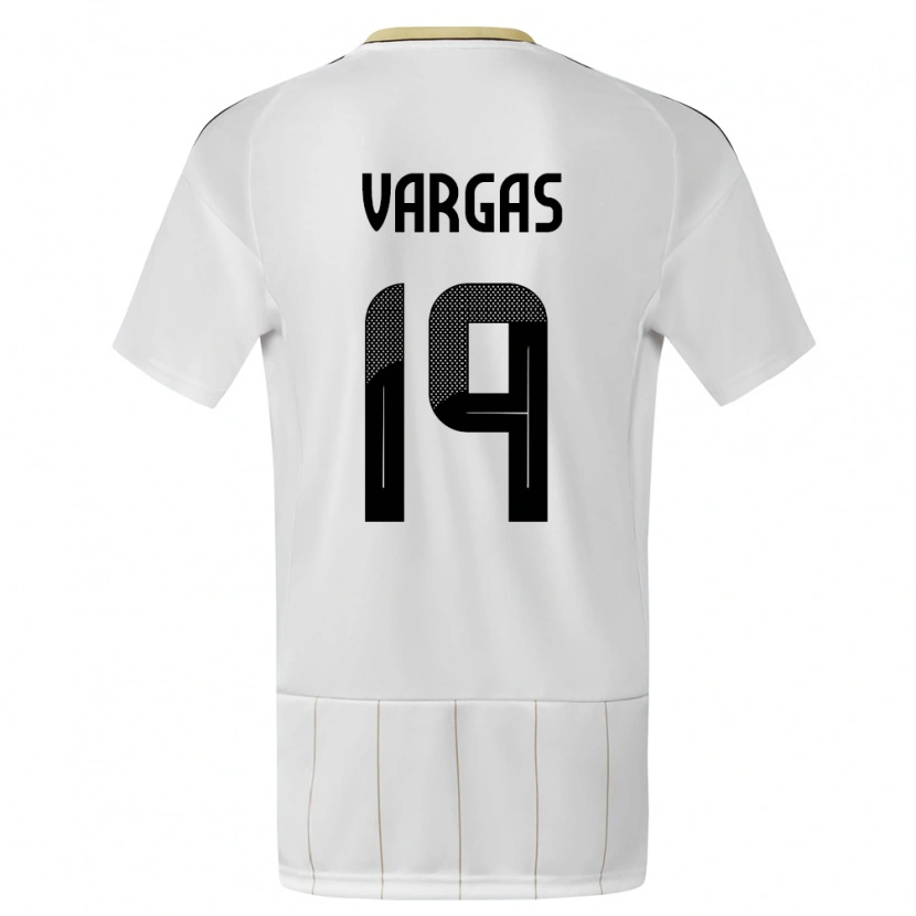 Danxen Herren Costa Rica Kenneth Vargas #19 Weiß Auswärtstrikot Trikot 24-26 T-Shirt Schweiz