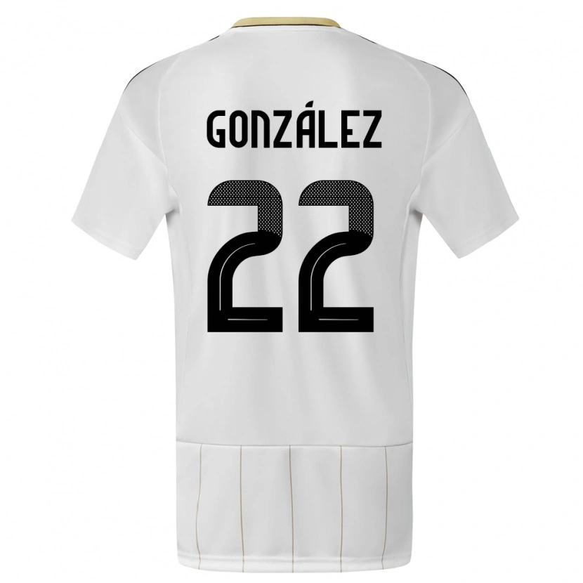Danxen Herren Costa Rica Kenneth González #22 Weiß Auswärtstrikot Trikot 24-26 T-Shirt Schweiz