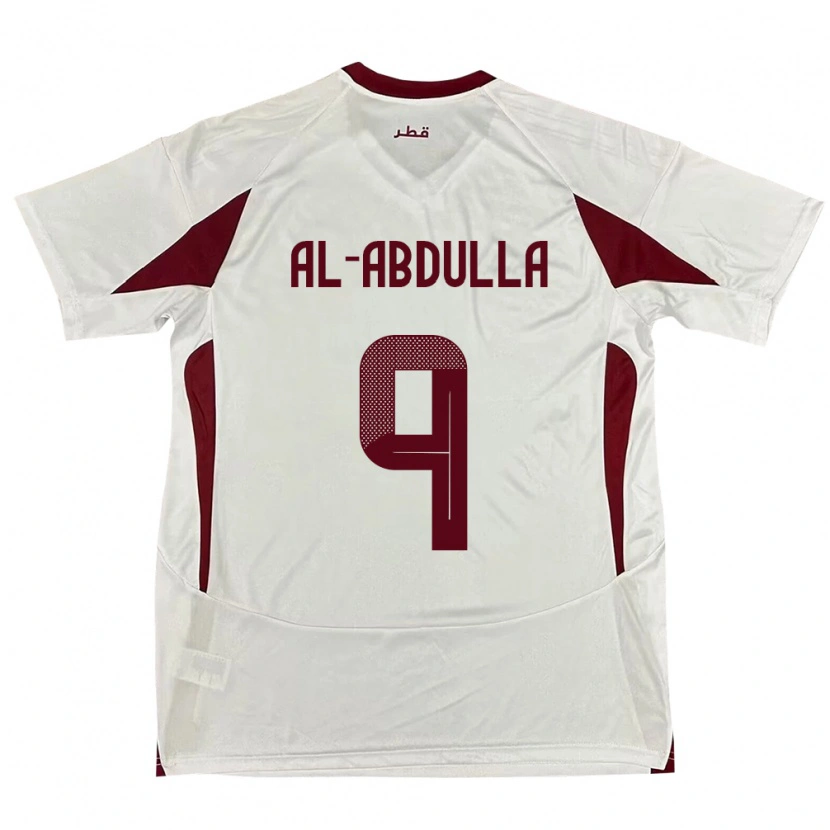Danxen Herren Katar Rashid Al-Abdulla #9 Weiß Auswärtstrikot Trikot 24-26 T-Shirt Schweiz