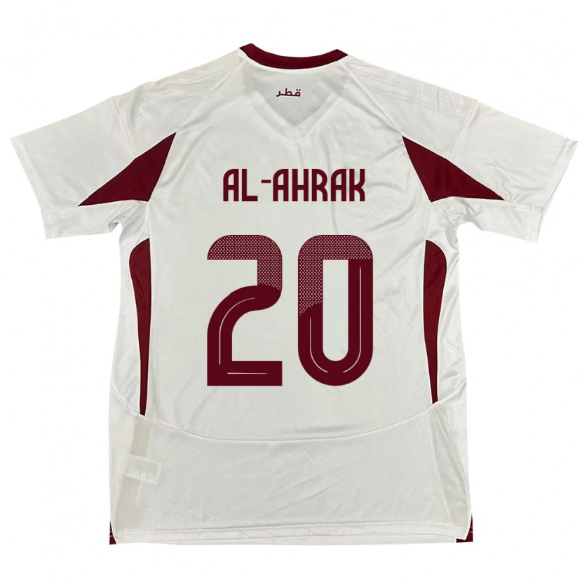 Danxen Herren Katar Abdullah Al-Ahrak #20 Weiß Auswärtstrikot Trikot 24-26 T-Shirt Schweiz