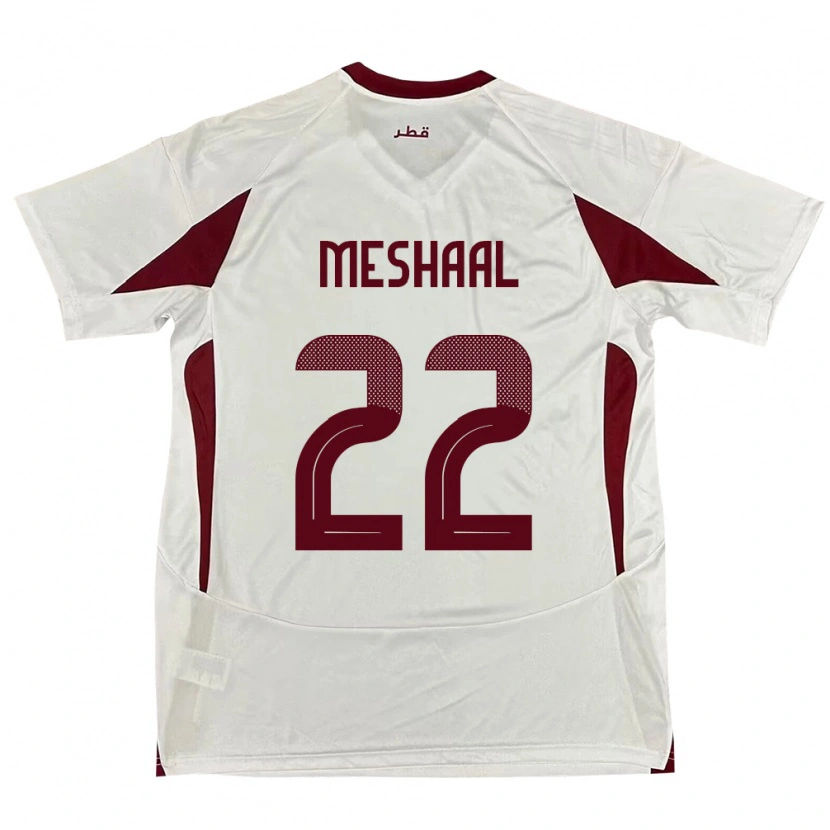 Danxen Herren Katar Meshaal Barsham #22 Weiß Auswärtstrikot Trikot 24-26 T-Shirt Schweiz