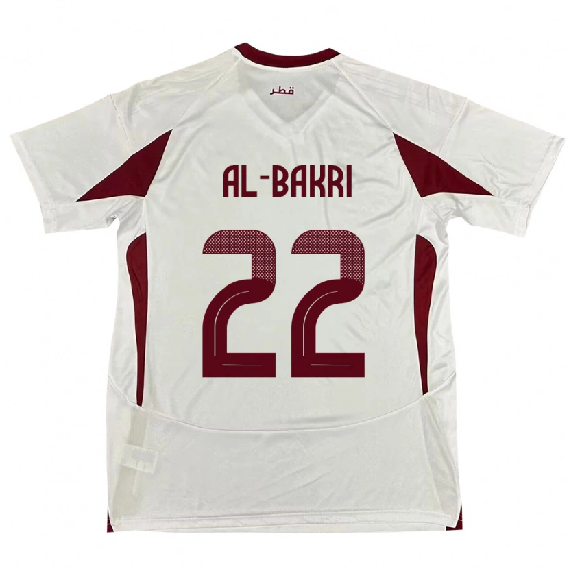 Danxen Herren Katar Mohamed Al-Bakri #22 Weiß Auswärtstrikot Trikot 24-26 T-Shirt Schweiz